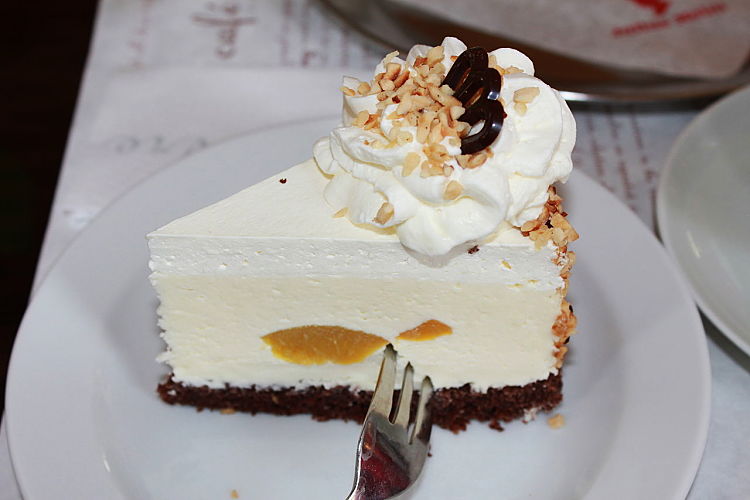 Cream cheese is a must for cheese cakes and many similar pies and slices. It pairs well with the acidity of fruit. 