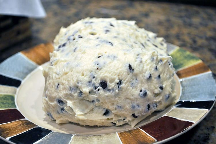 Chocolate Chip Cream Cheese Ball - a delight for parties as a dip or side serve 