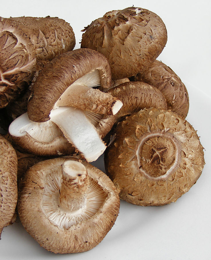 Shiitake mushrooms are much cleaner than white or button mushrooms