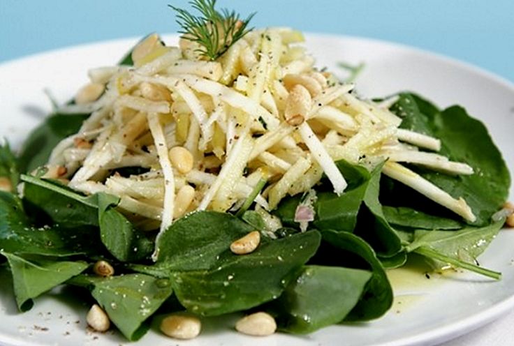 Celeriac and apple salad