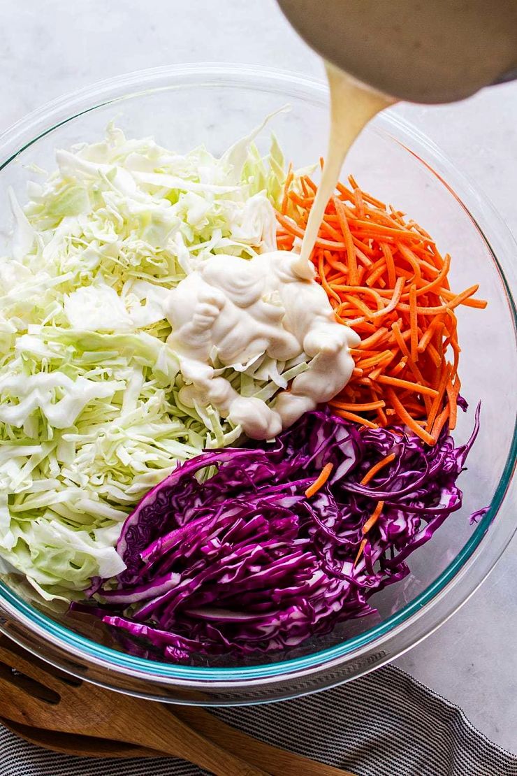 The dressing makes or breaks an excellent coleslaw