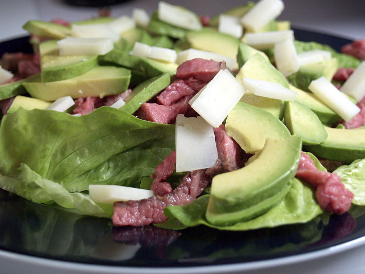 Sliced avocado is ideal for all types of salads