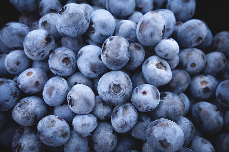 Blueberries and tasty and healthy