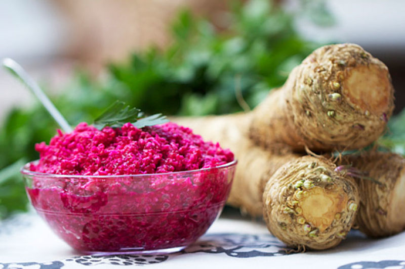 Fresh Beet and Horse Radish sauce - delicious