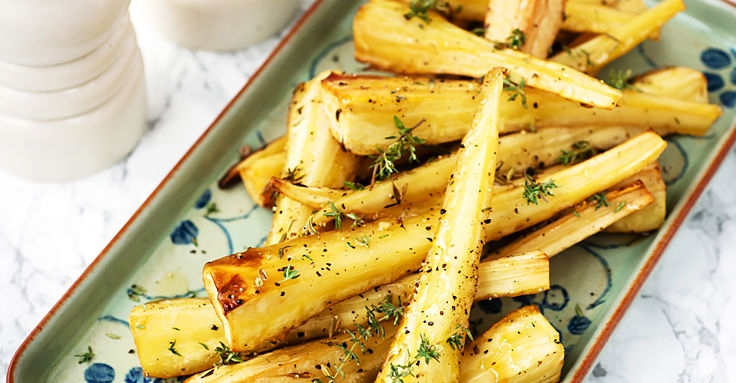 Roasted, grilled and barbecued parsnips are very healthy when minimal oil is used. A sprinkling of rosemary and freshly ground black pepper complements the sweet taste of the parsnips. Use a neutral tasting oil such as rice bran oil or grape seed oil.