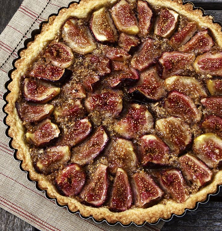 Fresh fig tart is a delight showcasing the texture, taste and sweetness of fresh figs. See The recipe here.