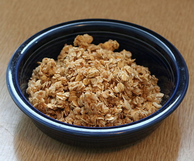 Granola made from Oatmeal - learn more about the health benefits of oatmeal and oats