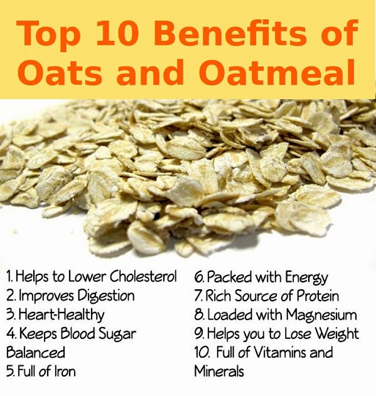 Summary of health benefits of oats
