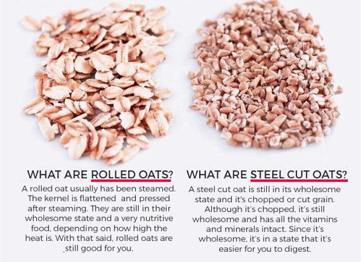 Comparison of Rolled Oats and Steel Cut Oats