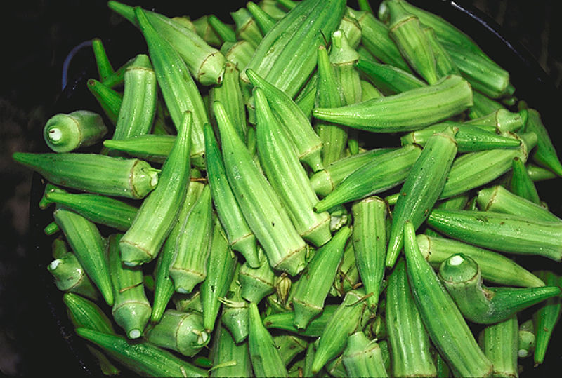 Okra can be added to curries and noodle soups to add flavor, texture and nutritional values