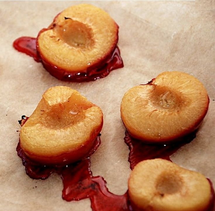 Roast Plums straight from the oven 