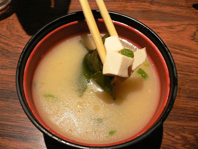 Tofu on Miso Soup