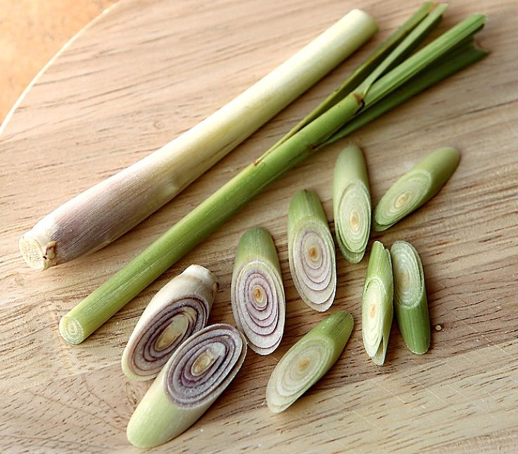 Lemongrass is easily prepared by peeling and slicing into very short sections